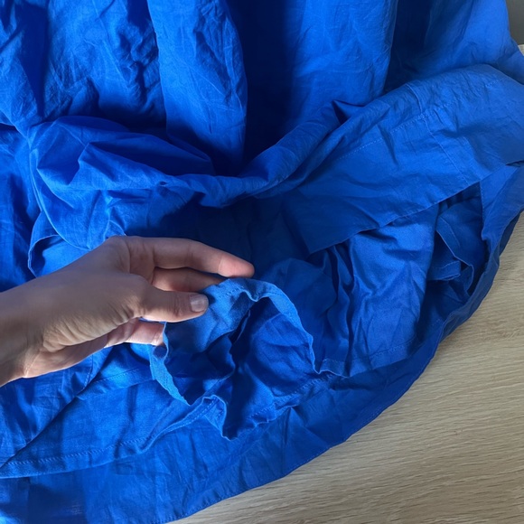 Faithfull the Brand Agolde Midi Dress Sicilian Blue XXL - Picture 9 of 11